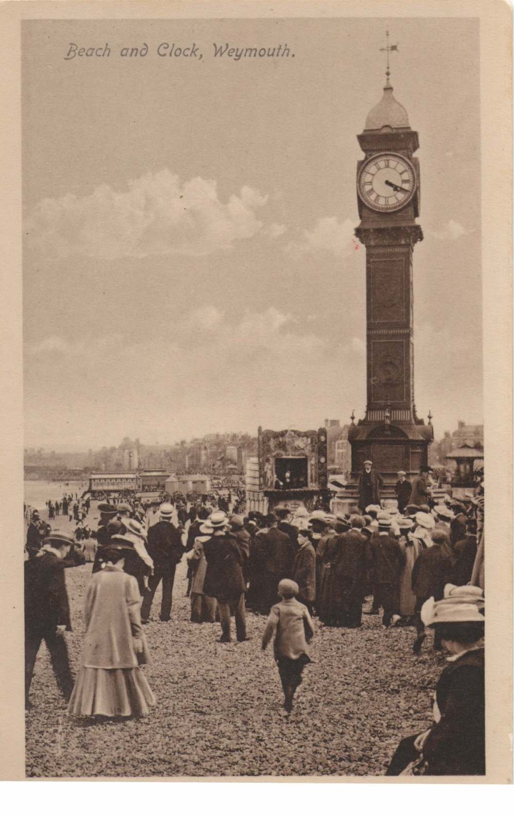 Weymouth Queen Victoria Jubilee clock and punch and judy