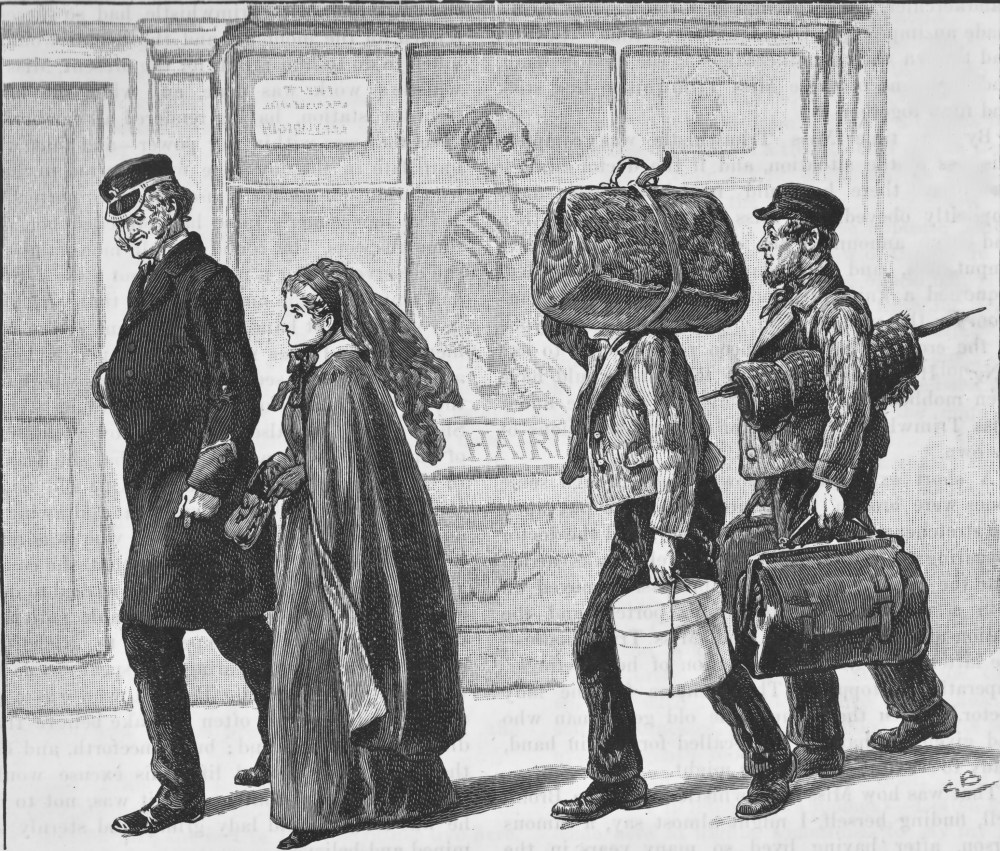 lady luggage railway quiver 1891