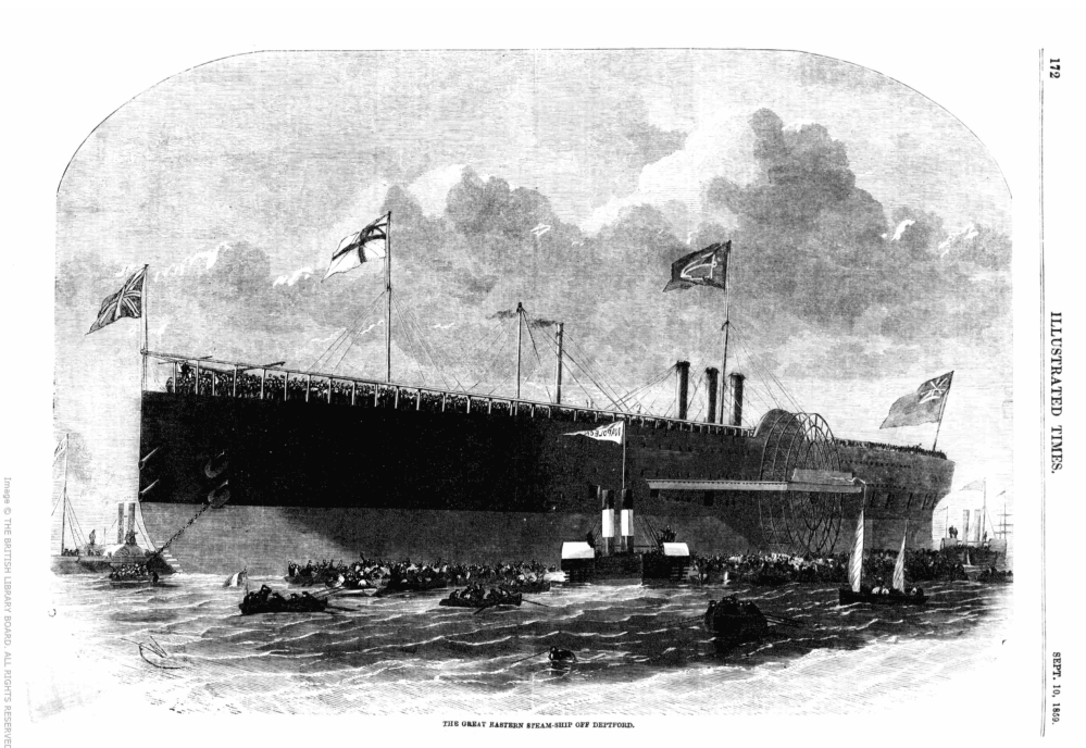The Great Eastern at Deptforb Illustrated Times Sep 10th 1859