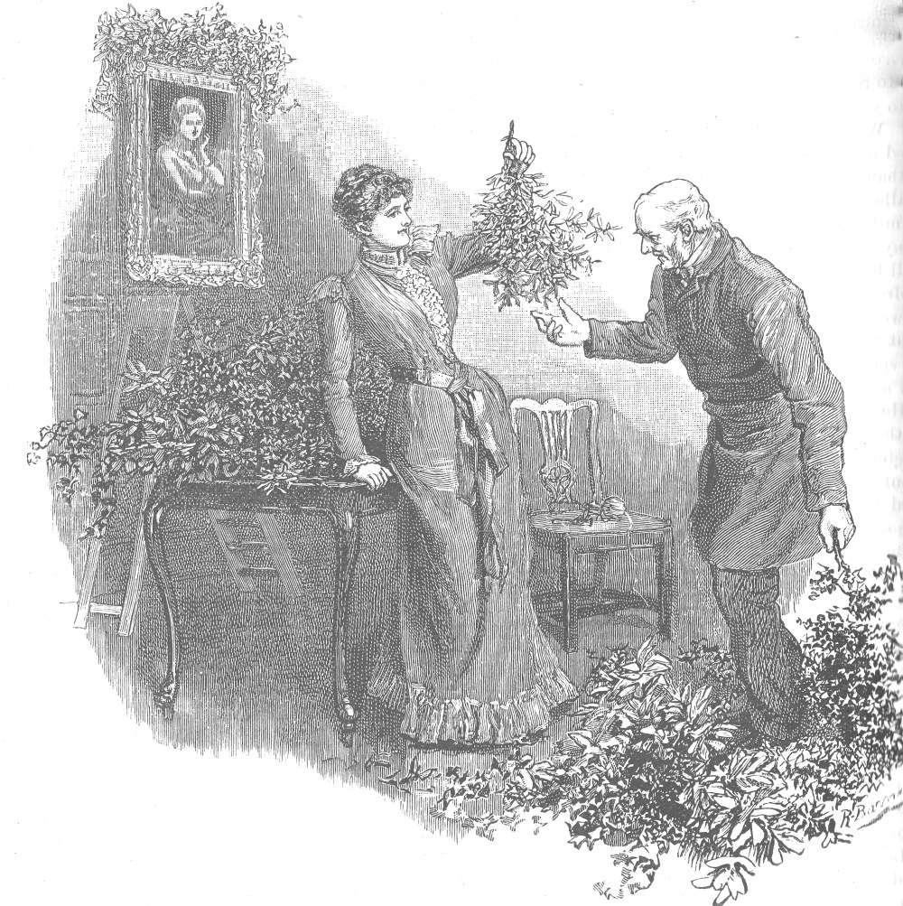 quIVER 1892 man lady decorating with wreaths