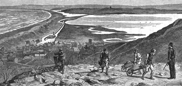 Portland prisoners working on defences 19th c ©cannasue